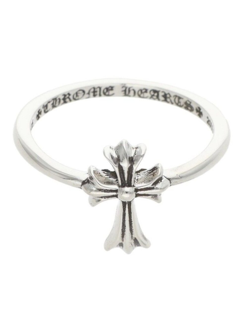 Chrome Hearts Bubblgm CH Bubblegum CH Cross Silver Ring